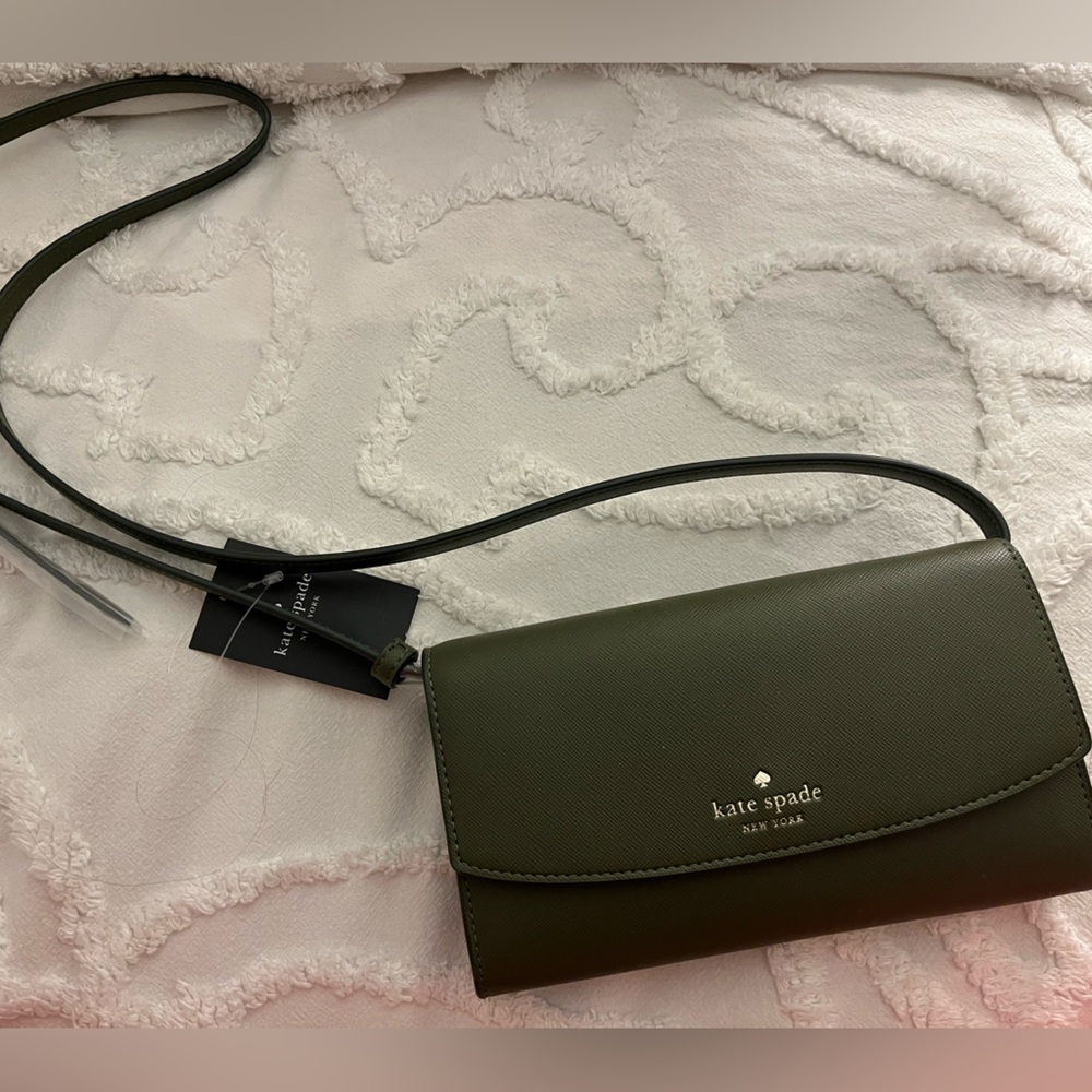 Kate Spade Olive Green Crossbody Bag